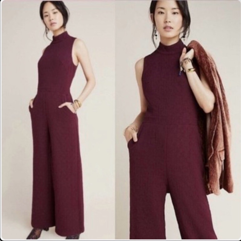 Anthropologie Eva Franco Mock Neck Charley Jumpsuit
